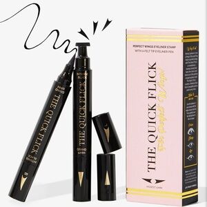 The Quick Flick Winged Eyeliner Stamp Modest (10mm) Intense Black NEW/SEALED